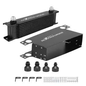 Nypj2b Maxpeedingrods New 10 Row Aluminum Oil Cooler Universal Transmission Engine 10an British Style