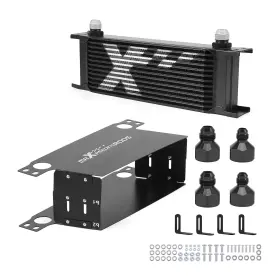 Maxpeedingrods Rix50m 13 Row Aluminum Oil Cooler Universal 10 An Engine Transmission With Air Guide