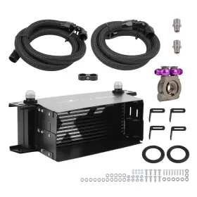 Rqc8aj Maxpeedingrods 13-row Universal Oil Cooler 10an Transmission Engine Aluminum Powder Coated