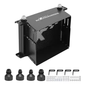 V76frh Maxpeedingrods Aluminum Universal Oil Cooler 25 Row For Cars With Installation Package
