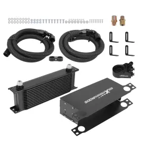 V9thj7 Maxpeedingrods 13 Row Oil Cooler Universal 10an Aluminum Transmission Engine Black Thermostatic