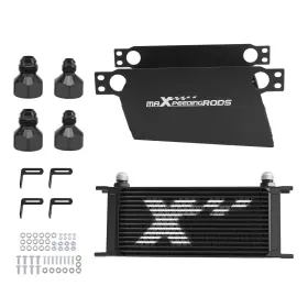 Vua8q4 Maxpeedingrods High Performance 16-row Oil Cooler An10 For Universal Installation Black