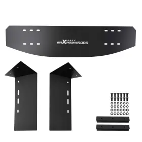 Wfr612 Maxpeedingrods Aluminum Intercooler Air Guide Deflector Universal 600x300mm With Hardware Kit