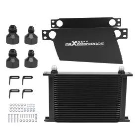 Xf3nq0 Maxpeedingrods 25 Row An10 Oil Cooler For Universal Cars With Complete Installation Package