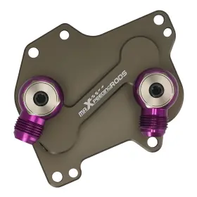 Maxpeedingrods Zlc4t0 Oil Filter Adapter Kit An10 Banjo For Vw Cc Golf Mk6 Mk7 Passat Audi A1/a3