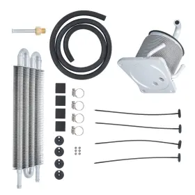 1455324 Menbager For Nissan Rogue 08-13 Cvt Transmission Oil Cooler Kit 4 Port And 6 Rows Remote