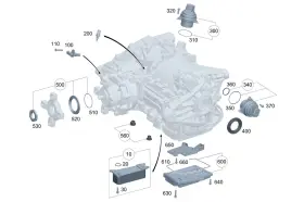 000-500-21-01 Mercedes-benz Genuine Oil Cooler
