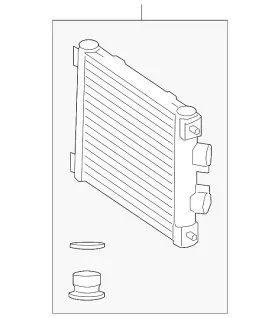 099-500-04-01-64 Mercedes-benz Genuine Engine Oil Cooler