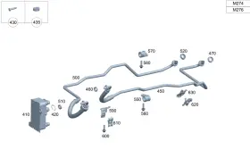 099-500-13-00 Mercedes-benz Genuine Oil Cooler