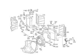 197-500-16-00 Mercedes-benz Genuine Oil Cooler