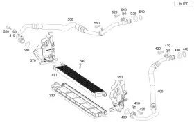 205-501-01-24 Mercedes-benz Genuine Oil Cooler Line