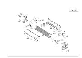209-500-15-00 Mercedes-benz Genuine Oil Cooler