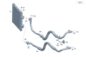 213-501-13-01 Mercedes-benz Genuine Oil Cooler Line
