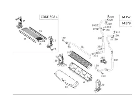 217-500-03-72 Mercedes-benz Genuine Oil Line