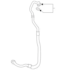 222-500-12-88-64 Mercedes-benz Genuine Oil Cooler Line