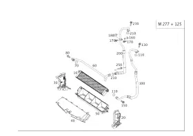 Mercedes-benz 222-501-47-01 Genuine Mercedes-benz Coolant Pipe