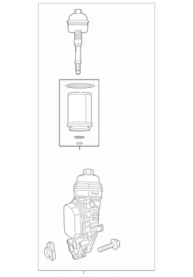 260-180-04-00-64 Mercedes-benz Genuine Oil/coolant Module