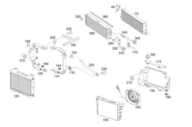463-500-01-01 Mercedes-benz Genuine Oil Cooler