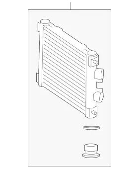 463-500-33-02-64 Mercedes-benz Genuine Engine Oil Cooler