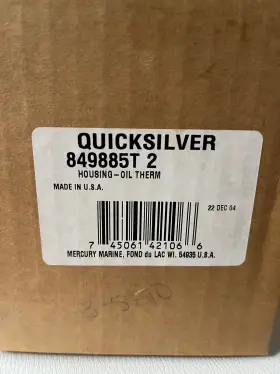 849885t2 Mercury Quicksilver Mercuruiser Oil Cooler Filter Bracket 8.2l Oem Nos