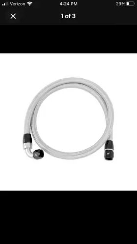 Mmsbh-10-5 Mishimoto 25458 5ft Stainless Steel Braided Hose With 10an Fittings