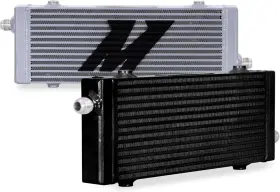 Mishimoto 748354030792 Mmoc-sp-mbk Black Universal Cross Flow Bar And Plate Oil Cooler Medium