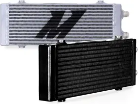 Mishimoto 748354030853 Mmoc-dp-mbk Universal Dual Pass Bar And Plate Oil Cooler Medium Black