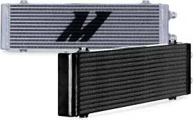 Mishimoto 748354030860 Universal Dual Pass Bar And Plate Oil Cooler Heat Exchanger Large Silver