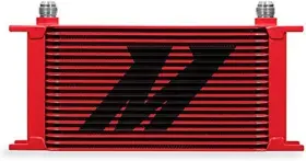 Mmoc-19rd Mishimoto Universal Painted 19 Row Stacked-plate Oil Cooler Red