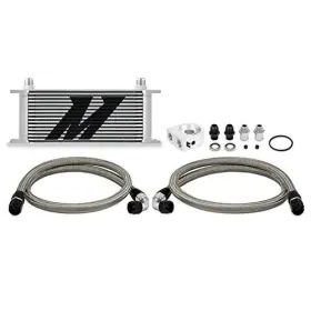 Mmoc-u16sl Mishimoto Universal Oil Cooler Kit 16-row Silver