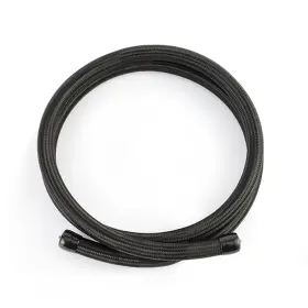 Mmsbh-0472-cb Mishimoto 6ft Stainless Steel Braided Hose Black With 4an Fittings