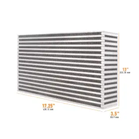 Mmuic-19 Mishimoto For Universal Air-to-air Intercooler Core - 17.25in / 13in 3.5in