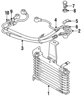 Mb605467 Mitsubishi Genuine Oil Cooler