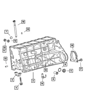 5073894aa Mopar Genuine Oil Return Pipe