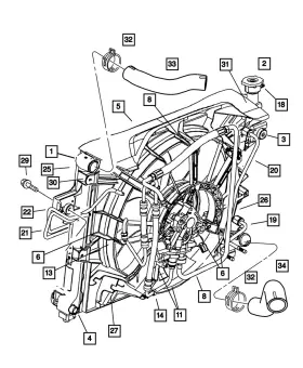 52079861aa Mopar Genuine Oil Cooler - Tube 52079861aa Mopar Genuine Oil Cooler - Tube