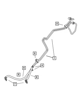 55037624af Mopar Genuine Supply And Return - Tube