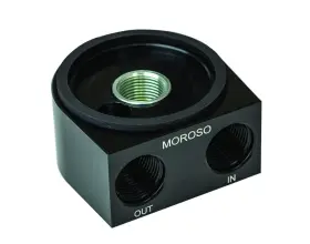 23694 Moroso 13/16 Inch -16 Thread Universal Oil Cooler Sandwich Adapter