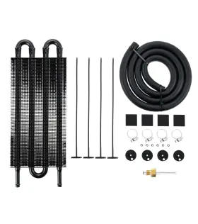 Mtsooning Tocb4 Transmission Oil Cooler Kit Universal 4 Pass 5/16 Inch Tube And 4-pass