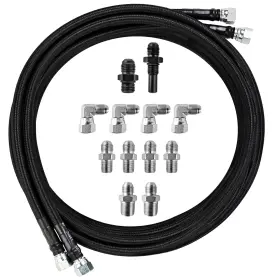 Murealy 717717633963 Transmission Cooler Lines - Upgraded 6an 70-inch Automotive Replaceme