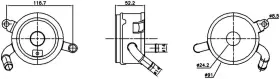 91365 Nissens North America Inc. Engine Oil Cooler