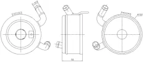 91371 Nissens North America Inc. Engine Oil Cooler