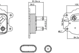 91436 Nissens North America Engine Oil Cooler
