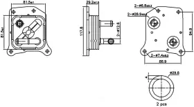 91438 Nissens North America Inc. Engine Oil Cooler