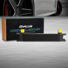 10an Pit66 602822885737 Universal 7 Row Aluminum Racing Transmission Engine Oil Cooler Black