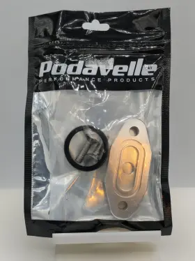 B0d7s3znrt Podavelle Ls Oil Cooler Bypass Block-off Plate For Gen Iii Iv Series Engines Ls1 Lsx
