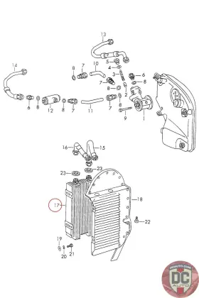 90110704600 Porsche 1965-1972 911 Oil Cooler