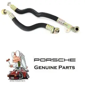 94420701106 Porsche 968 Oil Cooler Line Set Genuine 944 207 011 06