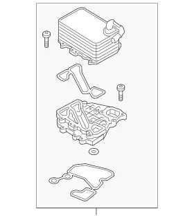 958-107-271-21 Porsche Genuine Cooler Assembly