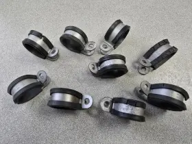 99951108002 Porsche Lot Of 9 Used #2 Quality Original 911 930 22x15 Oil Line Hose Clamps
