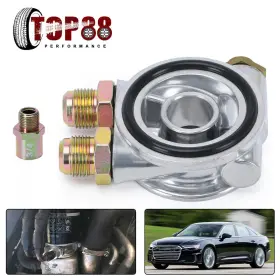 Pqy Top-6743 Oil Cooler Filter Sandwich Plate Thermostat Adaptor An10 Fittings 3/4 Inch 16-unf